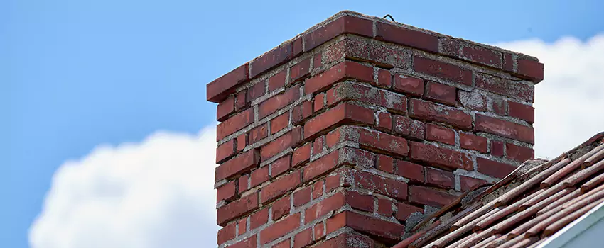 Brick Chimney Flue Installation in Dedham, MA
