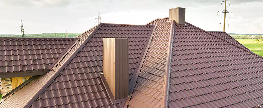 Residential Chimney Flashing Restoration in Dedham, MA