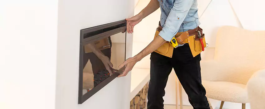 Metal Fireplace Installation in Dedham, Massachusetts