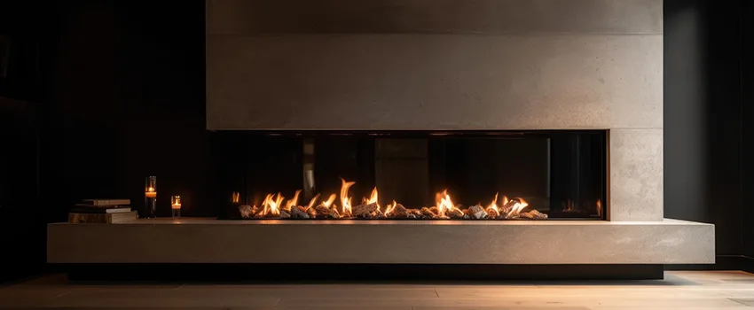 Gas Fireplace Ember Bed Design Services in Dedham, Massachusetts