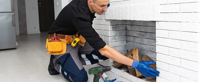 Fireplace Damaged Damper Frame Repair Services in Dedham, Massachusetts