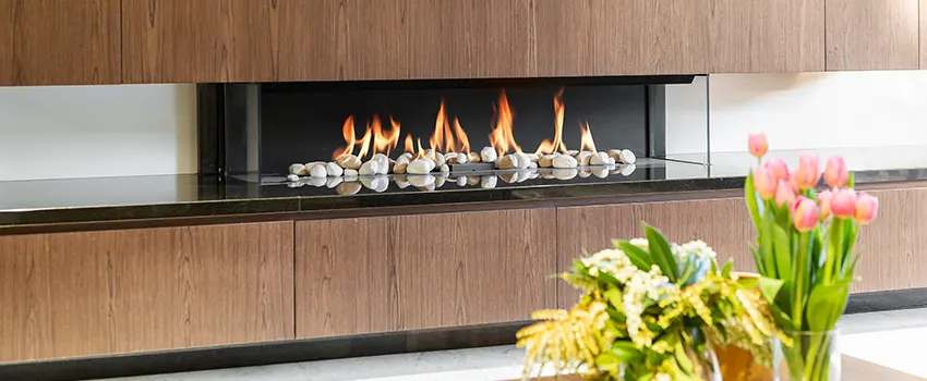 Double-height Fireplace Design Refurbishment in Dedham, Massachusetts