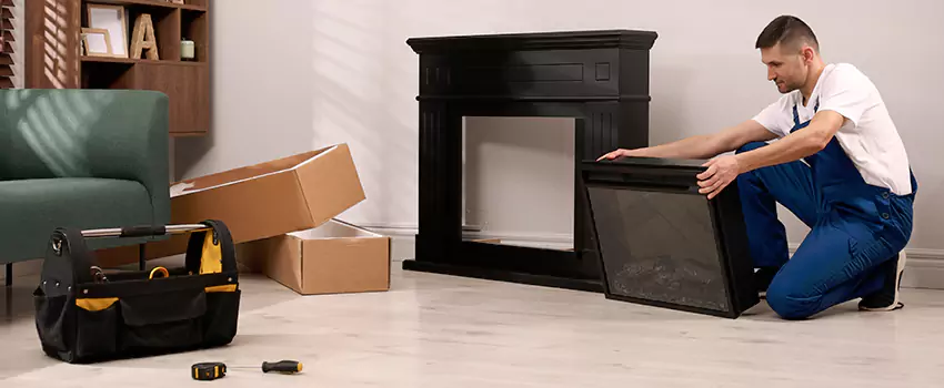 Old Rusted Metal Fireplace Repair And Replacement in Dedham, MA
